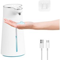 Automatischer Seifenspender, Seifenspender Zur Wandmontage, 400 Ml über usb Wiederaufladbarer Elektrischer Automatischer Seifenspender, Seifenspender Zur Wandmontage, 400 Ml über usb Wiederaufladbarer Elektrischer von TLILY