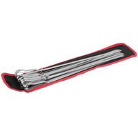 Barbecue SpießE, 17 Edelstahl Flach Metall Grill Kabob Spieß, Wiederverwendbare Stangen Set Shish Kebab Nadeln von TLILY