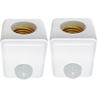 Bewegungsmelder Lichtfassung E27 Detektor Lampenfassung Automatischer Menschlicher Infrarot EU-Stecker von TLILY
