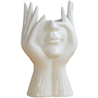 Blumenvase im nordischen Stil, Frauenkörper, halbes Gesicht, Blumentopf, Vase, Keramik, Kunsthandwerk, Schlafzimmer, Wohnzimmer, Blumenvase im nordischen Stil, Frauenkörper, halbes Gesicht, Blumentopf, Vase, Keramik, Kunsthandwerk, Schlafzimmer, Wohnzimmer, von TLILY