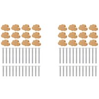 Boho-KommodenknöPfe - 24Er-Pack Langlebige SchubladenknöPfe Aus Buchenholz, WolkenföRmige Kommodengriffe Aus für SchräNke und MöBel Boho-KommodenknöPfe - 24Er-Pack Langlebige SchubladenknöPfe Aus Buchenholz, WolkenföRmige Kommodengriffe Aus für SchräNke und MöBel von TLILY