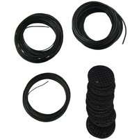 Tlily - Bonsai-Draht-Set mit Blumentopf-Loch-Netz-Pad, Kupfer-Training für Kit 20 Kunststoffmatte Schwarz Tlily - Bonsai-Draht-Set mit Blumentopf-Loch-Netz-Pad, Kupfer-Training für Kit 20 Kunststoffmatte Schwarz von TLILY