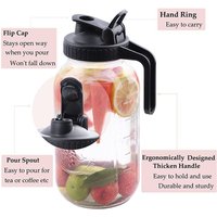 Cold Brew-Kaffeemaschine, 64-Unzen-Cold-Brew- mit Hochdichtem Edelstahlfilter für Iced Brew-Kaffee und Eistee-B von TLILY