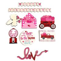 Dekoratives Ornament mit gestuftem Tablett zum Valentinstag, Liebesbrief Dekoratives Ornament mit gestuftem Tablett zum Valentinstag, Liebesbrief von TLILY