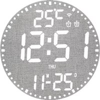 Digitale elektronische Uhr Kalender Wand Wohnzimmer Dekoration hängen bunte intelligente Uhren,B von TLILY