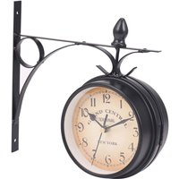 Doppel Seitige Wand Uhr Im Europäischen Stil Kreative Klassische Uhren Monochrom von TLILY
