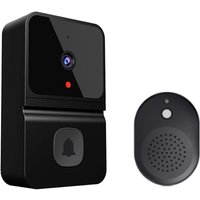 Drahtlose Video-TüRklingelkamera mit Drahtloser Klingel, Intercom hd Night Vision WiFi Wiederaufladbare Sicherheits-TüRklingel von TLILY