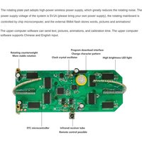 Dual Sphärische Rotierenden led Kit Farbe Uhr Display Fernbedienung Mikrocontroller diy Elektronische-B von TLILY