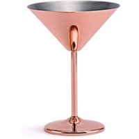 Edelstahl Cocktailglas Hoher Boden Weinglas Unzerbrechliches Metall Bar Champagnerglas Kupfer von TLILY