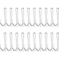 Einzelne Pinch Fenster Behandlung Metall Falten Vorhänge Vorhang Haken - Silber Ton (20-Stück) von TLILY