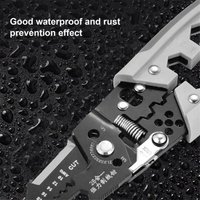 Elektrische Abisolierzangen Multifunktionale Wicklung Drähte Kabel Crimper Clippers Professionelle Crimpen Werkzeug von TLILY