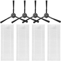 Tlily - Filter Seiten BüRste Rollen ZubehöR Teile Kits für Qihoo 360 S10 X100 max Roboter Vakuum Staubsauger Zur Reinigung von TLILY