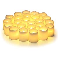 Flammenlose Wunschkerzen, 24 Kerzen mit Batterien Flammenlose Wunschkerzen, 24 Kerzen mit Batterien von TLILY