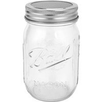 Glas mit Edelstahl Sieb Deckel Weit Hals Quart Sprouter von TLILY