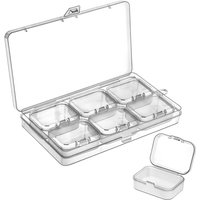 Große Perlen-Organizer-Box mit 6 kleinen Einlagen, Organizern und Aufbewahrungsboxen aus Kunststoff, Große Perlen-Organizer-Box mit 6 kleinen Einlagen, Organizern und Aufbewahrungsboxen aus Kunststoff, von TLILY