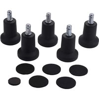 High Profile Bell Glides Ersatz für Bürostuhl ohne Rollen und Barhocker, feste stationäre Rollengleiter, 5er-Pack von TLILY