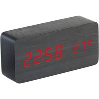 Holz Quadratische Schreibtisch Uhr led Digital Display Alarm Temperatur für Schlafzimmer Dekoration Schwarz Holz Quadratische Schreibtisch Uhr led Digital Display Alarm Temperatur für Schlafzimmer Dekoration Schwarz von TLILY