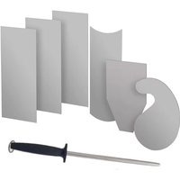 Holzbearbeitungskartenschaber-Set, gehärtetes Schrankschaben, rechteckiges Messer, glattes Holz, Entgraten, Zimmereiwerkzeug Holzbearbeitungskartenschaber-Set, gehärtetes Schrankschaben, rechteckiges Messer, glattes Holz, Entgraten, Zimmereiwerkzeug von TLILY