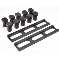 Holzbearbeitungstisch-Lochdübel, selbstzentrierende Dübellehre, Bohrführungsbuchsen-Set, Holz-Kit, schwarz, 20 mm von TLILY