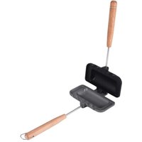 Hot-Dog-Toaster, doppelseitige Sandwich-Backform, Käse-Maker-Klapppfanne, Camping-Bratpfanne von TLILY
