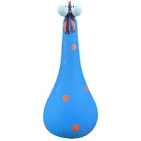 Hühnerornamente aus Kunstharz mit langem Hals für Garten, Hof, Außendekoration, dumme Hühnerstatuen, Büro-Desktop-Figuren, Blau von TLILY