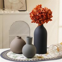 Keramikvase 3er-Set, Vasen, Heimdekoration, rustikales Bauernhaus, für Blumensträuße, Pampasgras, getrocknete frische Blumen Keramikvase 3er-Set, Vasen, Heimdekoration, rustikales Bauernhaus, für Blumensträuße, Pampasgras, getrocknete frische Blumen von TLILY