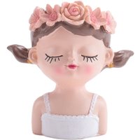 Kleine Fee Blumentopf-Set mit Drainageloch 4 Zoll Indoor Kaktus süße Blumenvasen Dekor a von TLILY
