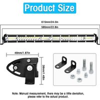 LED-Lichtleiste Spot Flood Combo Beam Slim Single Row LED-Fahrlampe Offroad-Leuchten LED-Arbeitsscheinwerfer - 20 Zoll von TLILY