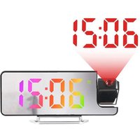 Led Digital Projektion Uhr Spiegel 180 ° Rotation Großbild Datum Zeit Temperatur Elektronischer Wecker für Schlafzimmer-B Led Digital Projektion Uhr Spiegel 180 ° Rotation Großbild Datum Zeit Temperatur Elektronischer Wecker für Schlafzimmer-B von TLILY