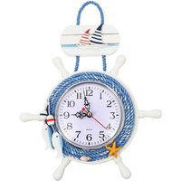 Mediterranen Stil Anker Uhr Strand Thema Segelschiff Rad Lenkung Dekoration von TLILY