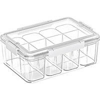 Tlily - Mehrzweck-Aufbewahrungsbox, transparente Organizer für Bastelarbeiten, tragbare Acrylbehälter mit 4 Innenboxen Tlily - Mehrzweck-Aufbewahrungsbox, transparente Organizer für Bastelarbeiten, tragbare Acrylbehälter mit 4 Innenboxen von TLILY