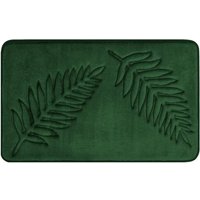 Memory Foam-Badematten mit Blattmotiv, rutschfest, stark wasserabsorbierend, Mikrofaser-Badematte, wasserabsorbierende Badteppiche, Grün Memory Foam-Badematten mit Blattmotiv, rutschfest, stark wasserabsorbierend, Mikrofaser-Badematte, wasserabsorbierende Badteppiche, Grün von TLILY
