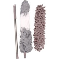 Mikrofaser-Staubwedel mit Verlängerungsstange, ausziehbare Staubwedel zum Reinigen von Jalousien/Spinnweben/Möbeln/Dächern von TLILY