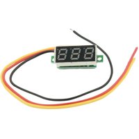 Tlily - Mini Digital Voltmeter dc 0-100V LED-Anzeige Spannungsmesser 3-Digital Mit 3 Drähten Rot Tlily - Mini Digital Voltmeter dc 0-100V LED-Anzeige Spannungsmesser 3-Digital Mit 3 Drähten Rot von TLILY