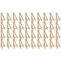 Mini-Staffelei aus Holz, 40 Stück, perfekt zum Präsentieren von kleinen Leinwänden, Visitenkarten, Fotos Mini-Staffelei aus Holz, 40 Stück, perfekt zum Präsentieren von kleinen Leinwänden, Visitenkarten, Fotos von TLILY