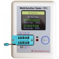 Multifunktion Tester, LCR-TC1 Transistor Tester TFT Dioden Trioden KapazitäT Messer NPN PNP MOSFET, Pocke Anzeige von TLILY