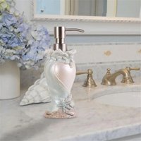 Muschel-Seifenspender, Muschel-Design, Seifenspender, Seifenpumpenflaschen mit rostfreier Edelstahlpumpe, b Muschel-Seifenspender, Muschel-Design, Seifenspender, Seifenpumpenflaschen mit rostfreier Edelstahlpumpe, b von TLILY