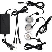 Nebelhersteller Fogger Ultraschall-Luftbefeuchter 3-Teilige ZerstäUberköPfe WasserfontäNe Teich NebelzerstäUber Luftbefeuchter EU-Stecker von TLILY