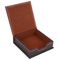 Tlily - PU-Leder-Memobox, Schreibtisch-Zubehör, Organizer, Kartenhalter, Notiz-Aufbewahrung, Büro- und Schulbedarf, b von TLILY