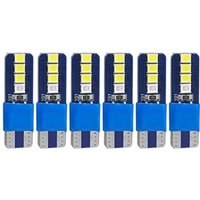 Packung mit 6 Canbus W5W T10 8 smd 2835 Led Auto Breite Keil Lampe Tür Glühbirne Registrierung Blau Dc 12V von TLILY