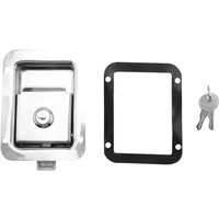 Paddelriegel mit Schloss und Schlüssel, Reiseanhänger, Edelstahl, RV-Tür, robuster, bündiger Montagegriff von TLILY