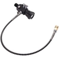 Pcp Tank Dual Gauge Laden Ventil Luft FüLlen Station NachfüLlen Adapter mit 400Bar 6000Psi Manometer 50Cm ,M18X1.5 von TLILY