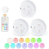 Puck Lichter mit Fernbedienung 13 Farben wechselbar rgb led Unterschrankbeleuchtung für Küche, Theke, Schrank Lichter-A von TLILY