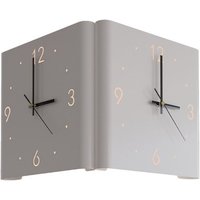 Quadratische Wanduhr, gefaltete Ecke, zum Aufhängen, schicker Bogen, leise, mit Licht, für Wohnzimmer, Heimdekoration, a Quadratische Wanduhr, gefaltete Ecke, zum Aufhängen, schicker Bogen, leise, mit Licht, für Wohnzimmer, Heimdekoration, a von TLILY