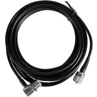 RG58 RG-58 50 Ohm Auto Antenne Koaxial Kabel 5 Meter UHF Buchse auf Stecker (Schwarz) von TLILY