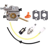 Rasenmäher-Vergaser mit Filterzündkerze -45 für FS48 FS52 FS62 FS66 FS81 FS86 FS88 H24D Fadentrimmer von TLILY