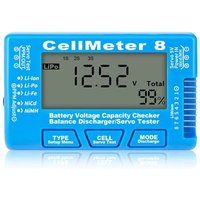 Rc Cellmeter 8 Digitaler Batteriekapazitätsprüfer Controller Spannungstester für Li-Ion NiMH Nicd Cell Meter Blau von TLILY