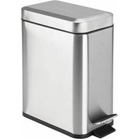 Rechteckiger Abfalleimer mit Soft-Close-Funktion, 5 l, mit Innenbeutel und Deckel, zur Verwendung als Mini-Mülleimer, schmaler Mülleimer oder als von TLILY
