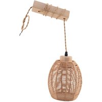 Retro Wandleuchte Gewebte Rattan Holz Wandlampen Wohnzimmer Nachttischlampe Vintage Schlafzimmer Dekoration Beleuchtung-B Retro Wandleuchte Gewebte Rattan Holz Wandlampen Wohnzimmer Nachttischlampe Vintage Schlafzimmer Dekoration Beleuchtung-B von TLILY