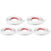 Rollen Fenstergittereinsätze, Selbstklebeset, Abziehen und Aufkleben, Simulierte, Weiße DIY-Fenster von TLILY